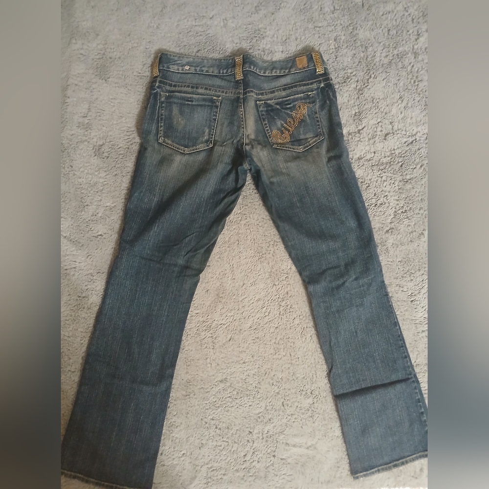 Guess Denim Jeans with Gold Embroidery